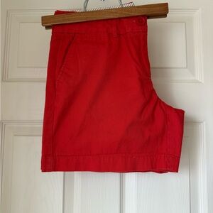 LOFT Riviera Shorts Red Size 2 Women’s Cotton Chino Summer Preppy